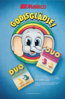 Reklam för tablettaskarna Duo från Malaco