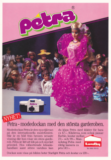 Reklam för dockan Petra 