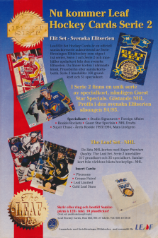 Annons för Leaf Hockeysamlarkort