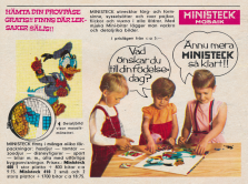 Reklam för produkten Ministek som man bygga mosaiktavlor med