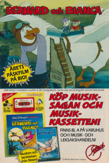 Musiksaga med påskfilmen Bernard och Bianca från Disney