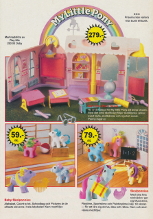 Reklam för nyheter hos My Little Pony, som marknadsförs av PlayMix i Osby