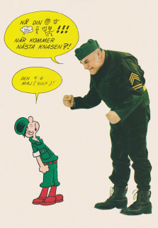 Reklam för serietidningen Knasen