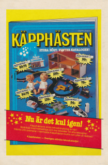 Reklam för höst- och vinterkatalogen från Käpphästen