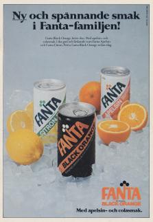 Reklam för Fanta och den nya smaken Fanta Black Orange