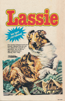 Internreklam för serietidningen Lassie