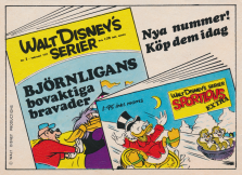 Internreklam för Walt Disneys Serier och albumet sportlovsextra