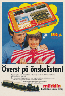 Reklam för modelljärnvägen Märklin