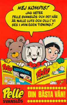 Reklam för serietidningen Pelle Svanslös