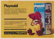 Reklam för att man kan köpa Playmobil på Tempo