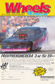 Internreklam för tidningen Wheels Magazine