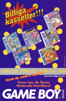 Annons för billiga Gameboy-spel