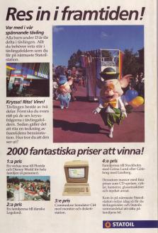 Reklam för en tävling på Statoil där man kan vinna en resa till Florida och Disney World