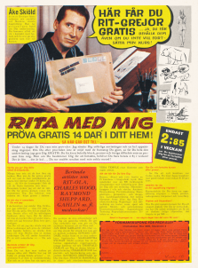 Annons för Åke Skiöld och hans teckningskurs