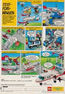 Reklam i serieformat för LEGO och deras  nyheter 6394 Parkeringshus och 6356 Ambulansflyg