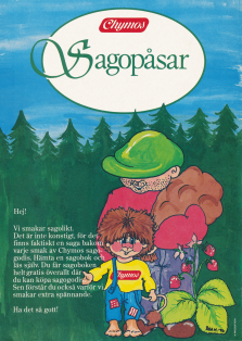 Reklam för godis från Chymos