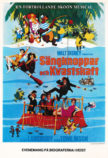 Bioannons för filmen Sängknoppar och kvastskaft från Disney