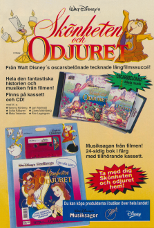 Reklam för musiksagan Skönheten & Odjuret från Walt Disney