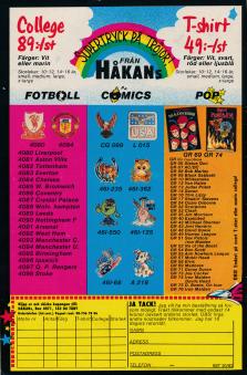Reklam för t-shirtförsäljning från företaget Håkans
