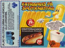 Reklam från Hemglass om glassen Splitknattar