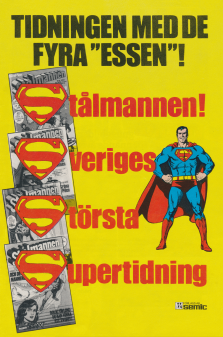 Annons för serietidningen Stålmannen