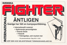 Reklam för tidningen Svenska Fighter