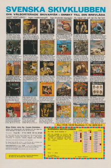 Reklam för Svenska Skivklubben