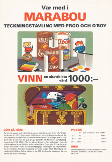 Reklam för dryckerna O'boy och Ergo