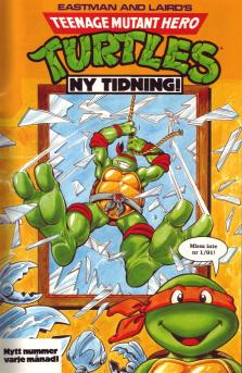 Reklam för serietidningen Teenage Mutant Hero Turtles