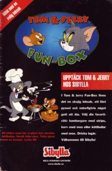 Reklam för Tom & Jerry Fun box på Sibylla, en måltid för barnen