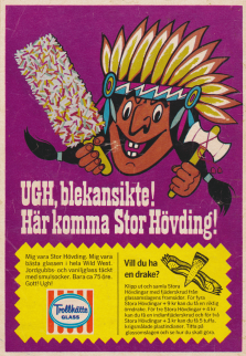 Reklam för glassen Stor Hövding från Trollhätteglass