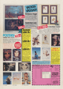 Reklam för Marketpro konst som erbjuder möjligheten att köpa affischer via postorder