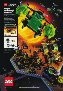 Reklam för rymdbyggsatser från Lego