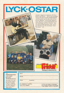 Reklam för Önskeklubben i tidningen Lilla Fridolf