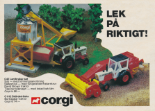 Reklam för leksaker från Corgi Toys