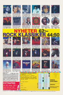 Reklam för Svenska Skivklubben med ett 30-tal uppvisade skivomslag och erbjudandet om att gå med i klubben