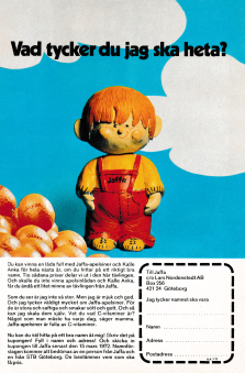 En tävling där man ska namnge maskoten åt Jaffa apelsiner