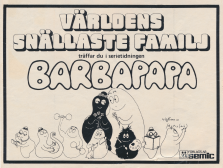 Reklam för serietidningen Barbapapa