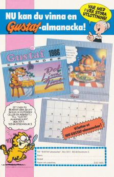 Tävling där du kan vinna en almanacka med katten Gustaf