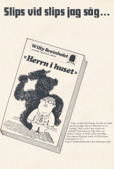 Reklam för boken Herrn i huset av Willy Breinholst