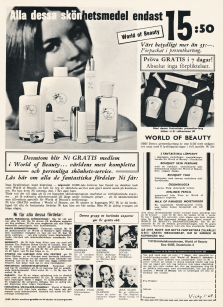 Reklam för skönhetsproduktsklubben World of Beauty