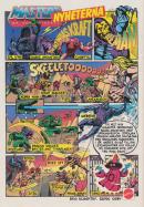 Reklam i serietidningsform där 10 nya figurer från Mattels serie Masters of the Universe presenteras