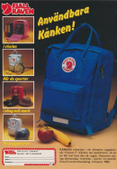 Reklam för rejäla ryggsäcken Kånken från Fjällräven