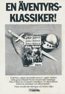 Reklam för seriealbumet Prins Valiant