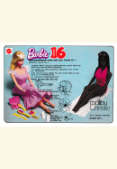 Annons för dockorna Barbie Sweet 16 och Malibu Christie