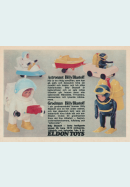 Reklam från Eldon Toys som lyfter fram leksaksgubben Billy Blastoff