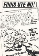 Internreklam för serietidningen Bosse & Bettan