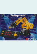Reklam för LEGO Technic som visar upp en kontrollenhet som du kan programmera att styra sina LEGO-modeller