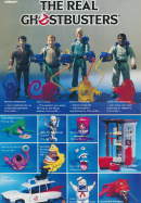Reklam för leksaken The Real Ghostbusters som marknadsförs av Leksam