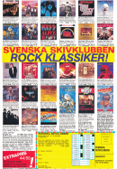 Reklam för Svenska Skivklubben med ett urval av LP-skivor